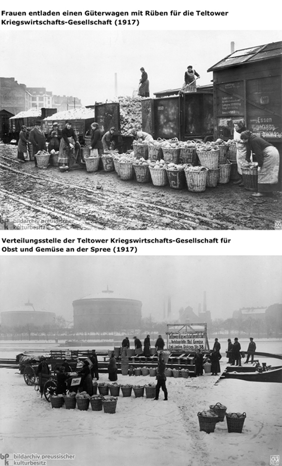 Essensverteilung der Teltower Kriegswirtschafts-Gesellschaft (1917)